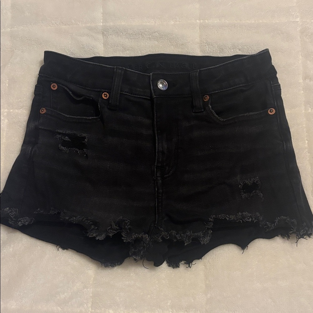 American Eagle Outfitters Black Jean Shorts